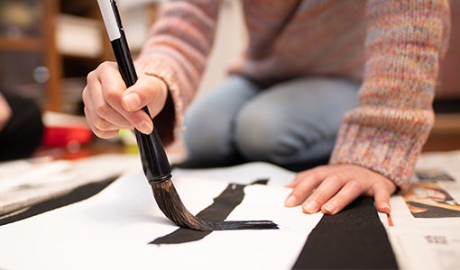 Atelier calligraphie japonaise Aushopping Val de Sambre
