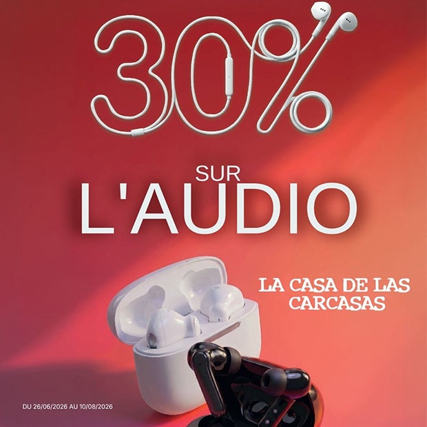 30% SUR  L'AUDIO