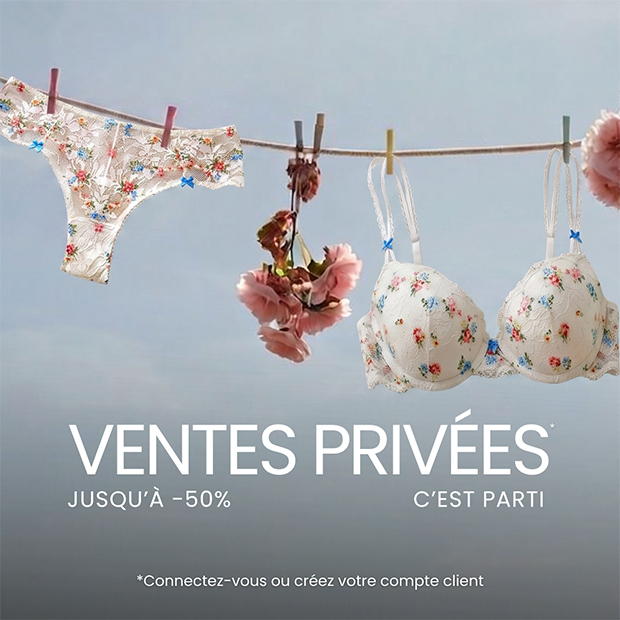 VENTES PRIVÉES : Jusqu'à -50%